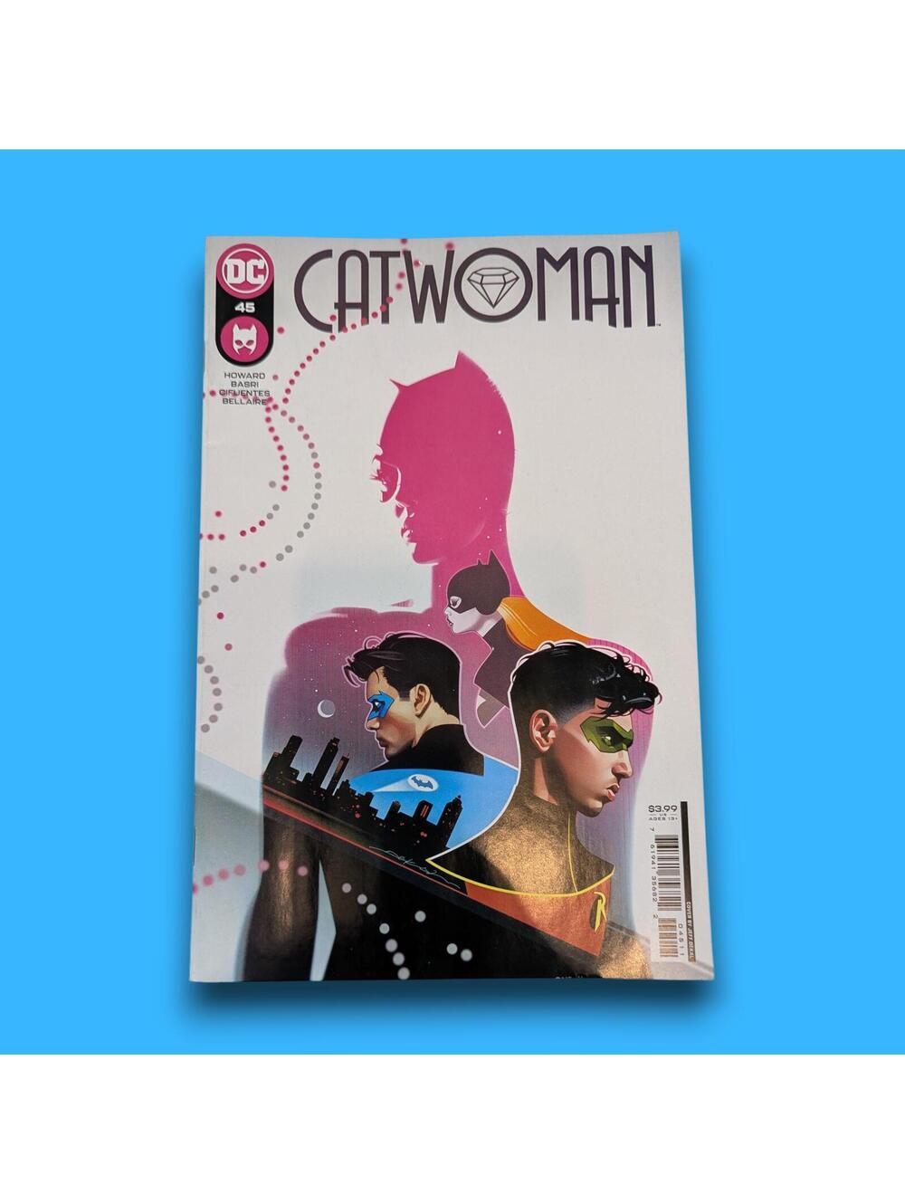 DC Comics Catwoman #45 Comic Book Featuring Batman and Robin Artwork